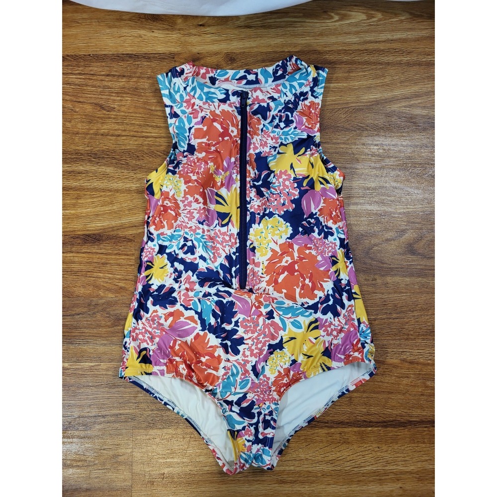 Modcloth Size M Zipper Front 1 Piece Bathingsuit